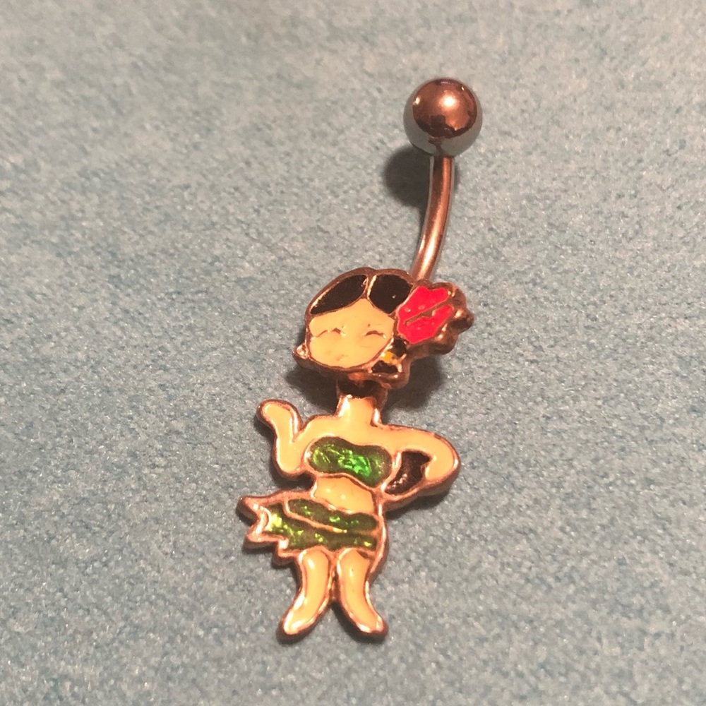 Hula dancer naval piercing jewelry